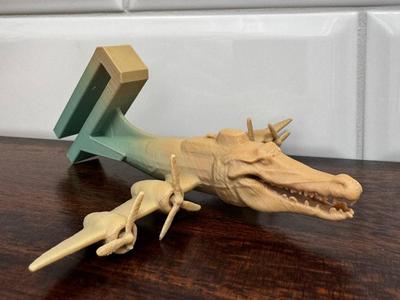 Brainrot Bombardiro Crocodilo hook for glass