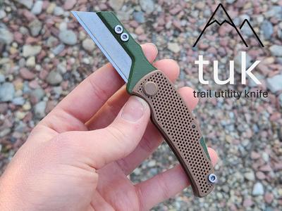 T.U.K  trail utility knife. rugged and folding