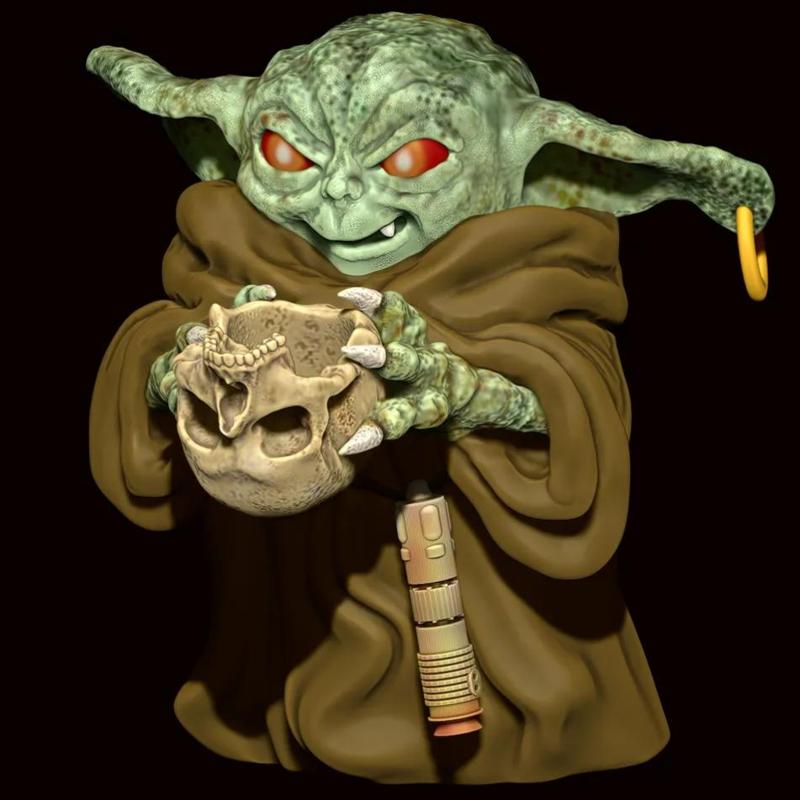 Evil baby Yoda (Grogu)