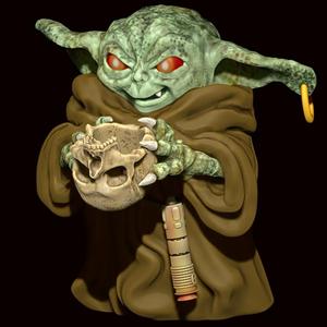 Evil baby Yoda (Grogu)