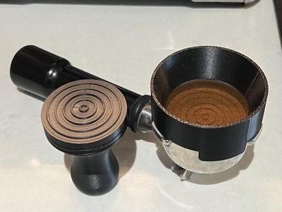 Ribbed Espresso Tamper and Funnel, 54mm (Breville)