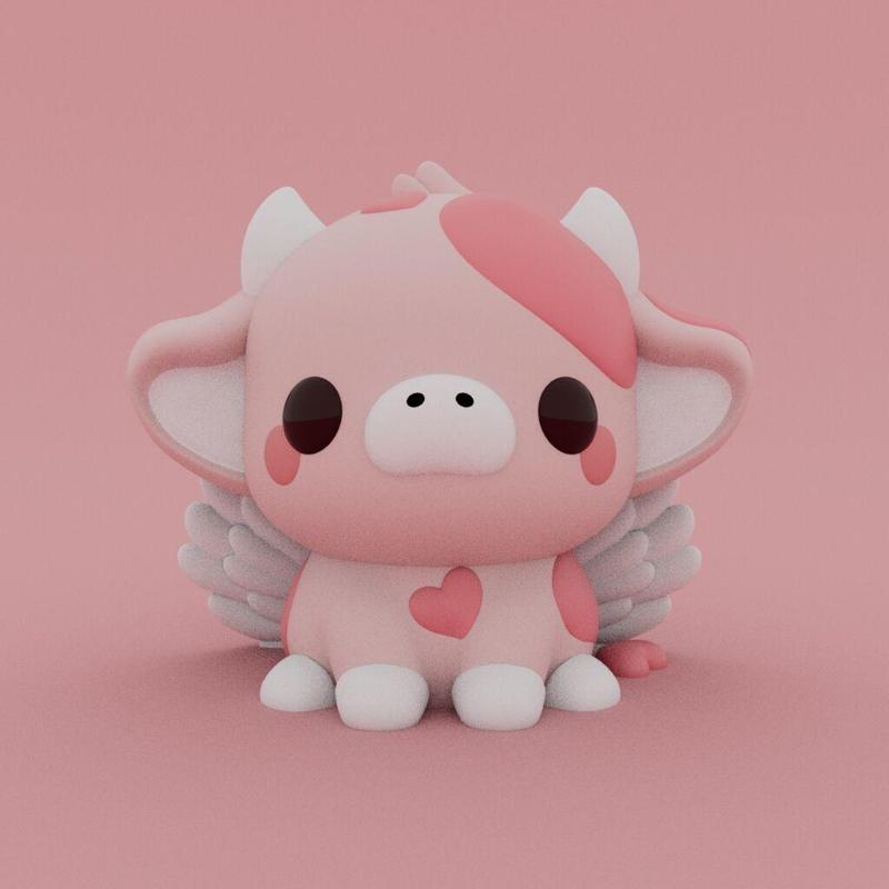 Kawaii Cow - Cupid