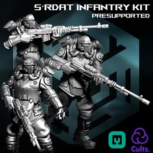 S’rdat infantry – space guard soldiers – modular kit [PRESUPPORTED]