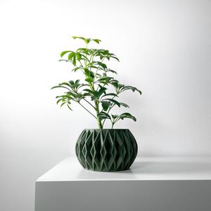 The Orik Planter Pot with Drainage | Tray & Stand Included | Modern and Unique Home Decor for Plants and Succulents  | STL File