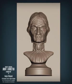 Haunted Mansion Aunt Lucretia Staring Bust