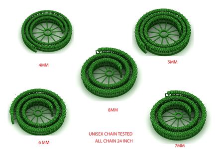 5 SET TOP PERMIUM UNISEX CHAIN SPIRAL READY TO PRINT 3D Model Collection