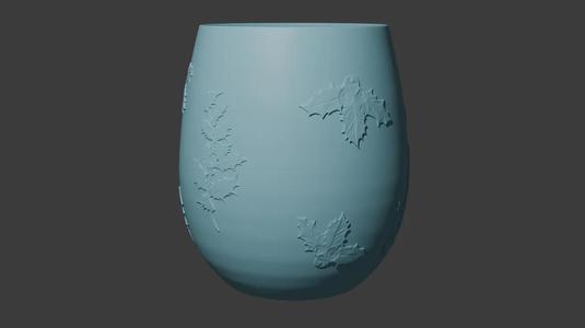 Cup – Holly Christmas Design