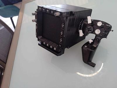 Right and left AH64D CGP hands grip and TDU TEDAC 3d printing