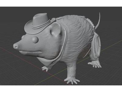 Opossum Cowboy