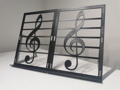 Foldable Music Stand With Treble Clef