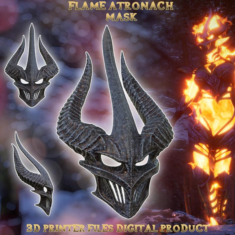 Fantasy Flame Atronach Mask TES Oblivion