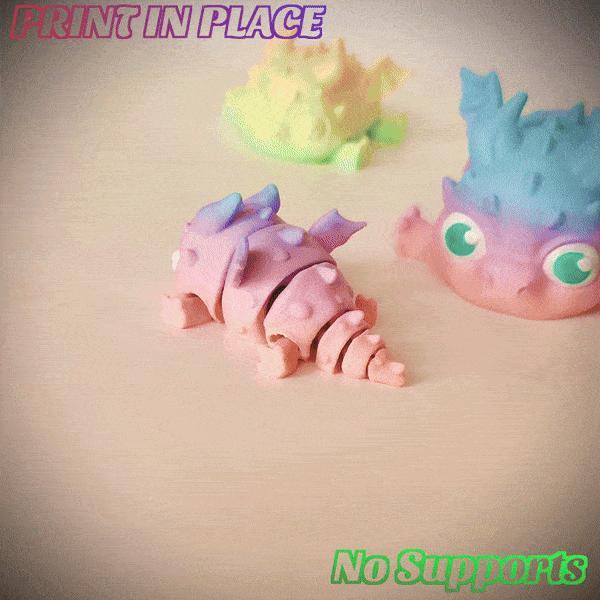 🐲Articulated Cute Chibi Dragon- Kawai Creature🐲