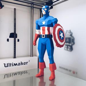 Low Poly Captain America