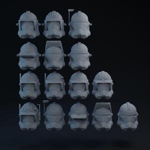 Phase 2 Clone Helmets one-twelfth Scale