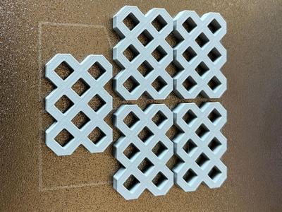 1:14 Scale Grass Grid Stones