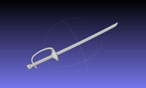 One Piece Shanks Sword Printable Assembly