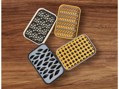 Soap Dish with six design plates and cover