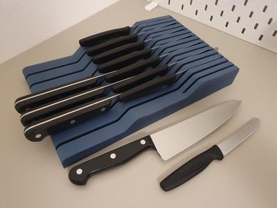 Drawer knife holder