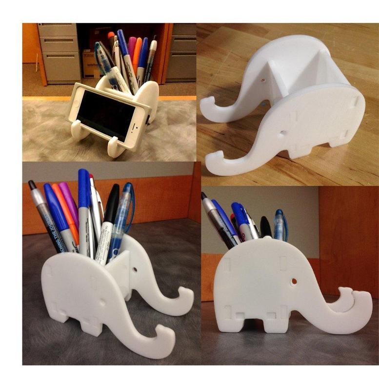 Elephant Phone & Pen Holder