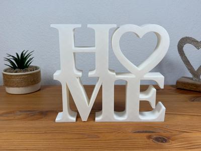 Home with Heart – Decorative Stand with Lettering