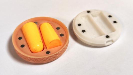 Earplug compact travel case