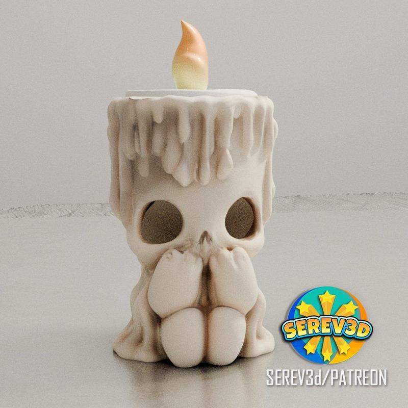 Cute Creepy Candle Holder – NO SUPPORTS needed