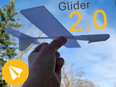 simple glider sky cub, print in place.