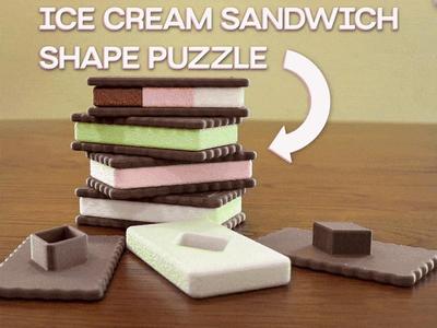 Ice Cream Sandwich Shape Puzzles!! | No AMS Needed