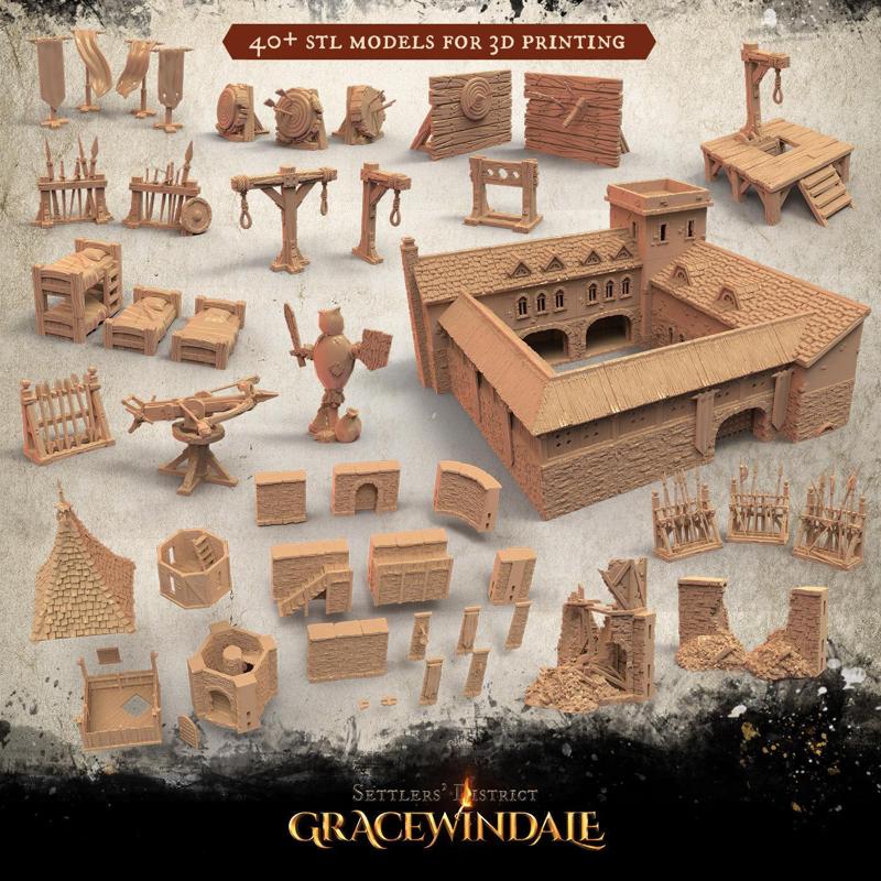 Gracewindale – Town Guard 3D Model Collection
