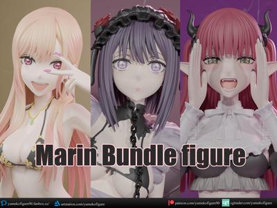 Marin bundle figure 3D Model Collection