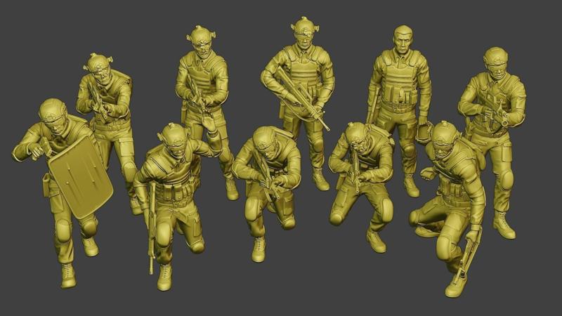 China Actual Special Forces PAP Pack2 3D Model Collection