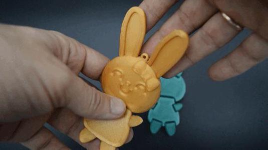 Cute Bunny keychain toy