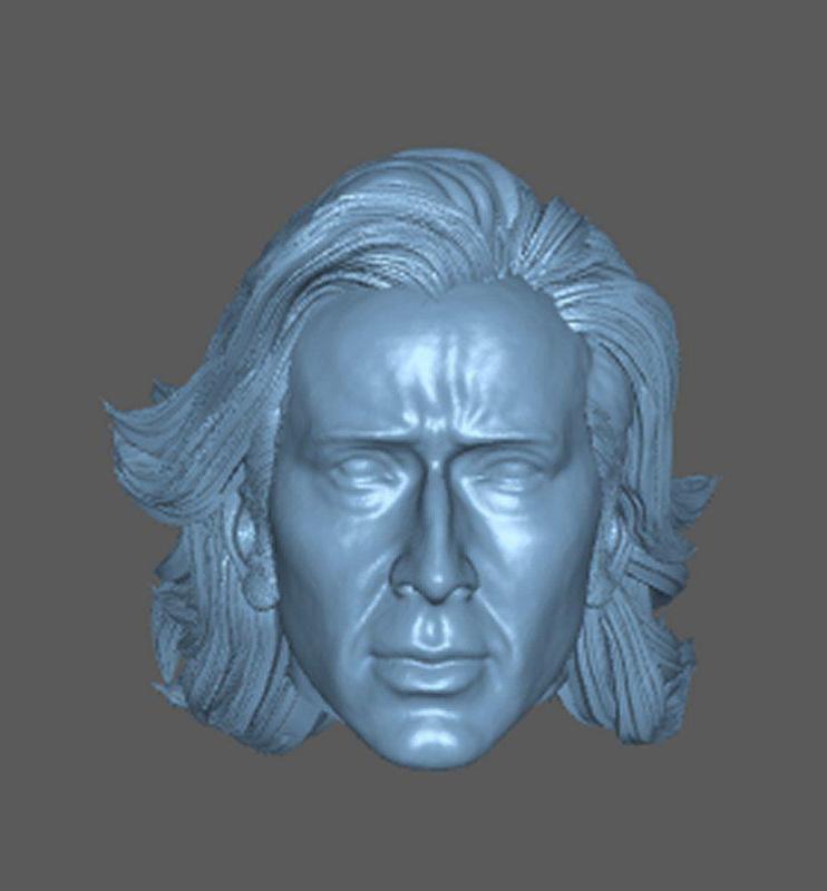 DC SUPERMAN NICOLAS CAGE THE FLASH HEADSCULPT