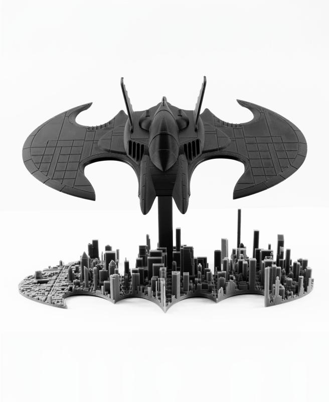 Batwing over Gotham City – Batman – DC – Fan Art – No Supports, No AMS