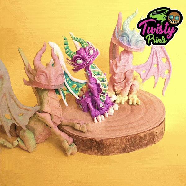 🐲 Articulated Twisty Dragon 🐲 – COLORED FILE INCLUDED
