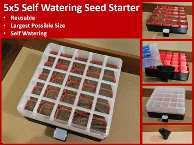 Large 5×5 Self Watering Seed Starter