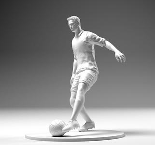 Footballer 02 Footstrike 02 Stl
