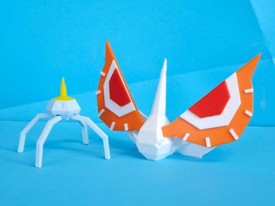 Masquerain Low Poly Pokemon