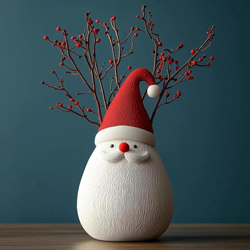 Santa Clause Vase