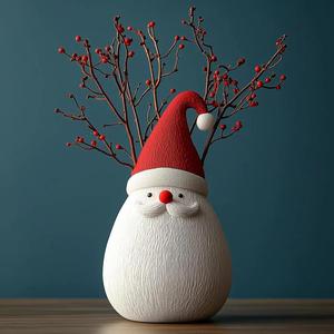 Santa Clause Vase