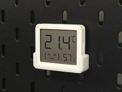 Xiaomi Temperature and Humidity Meter 3 mini IKEA SKADIS pegboard mount (5mm thickness)