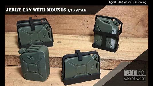 Jerry Can with brackets 1/10 Scale