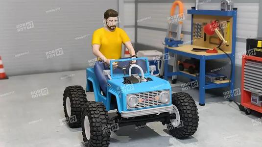 Ford Bronco Power Wheels With Driver 1/10 Scale for SCX24