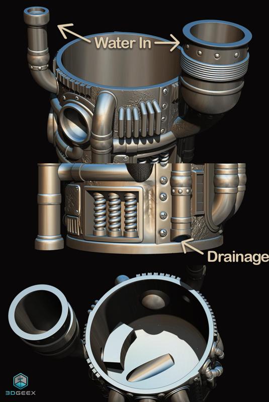 Steampunk Planter