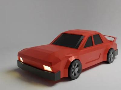 Low Poly Muscle Car V3