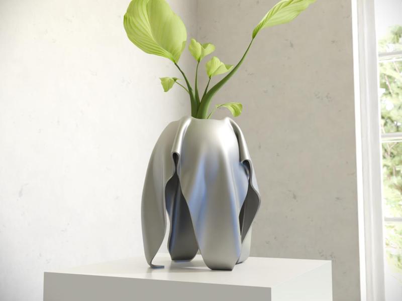 Silk Cloth Flowerpot