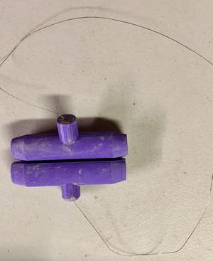 Cut wire handles for pottery   