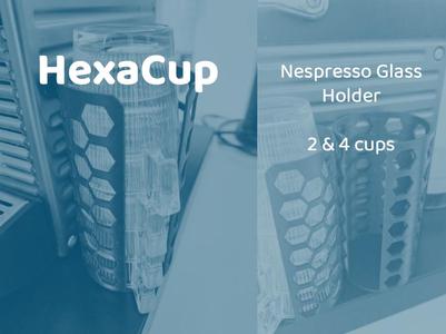 HexaCup: Nespresso Cup Holder (2 & 4 Cups)