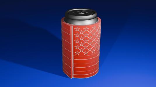 American Flag Beer Can Holder