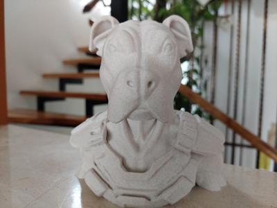 Pitbull Mercenary Trooper – 3D Printed Bust
